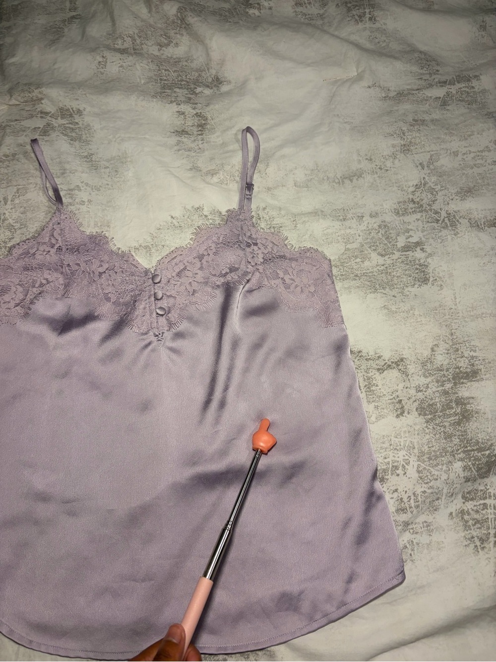 Abercrombie & Fitch Lavender Lace-Trim Cami - Picture 5 of 9